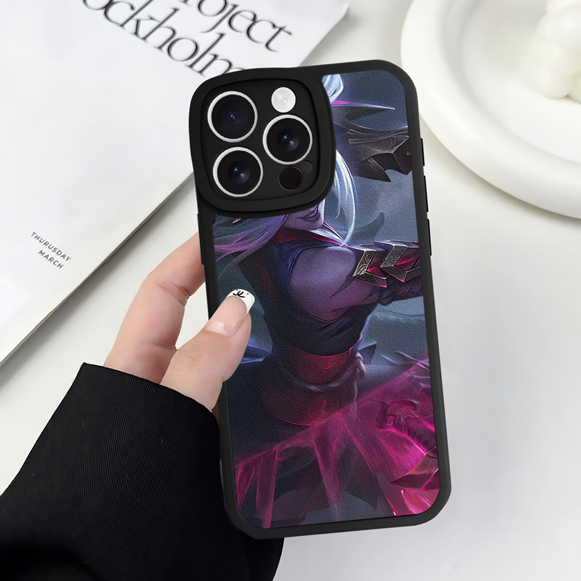 リーグ・オブ・レジェンド League of Legends LOL 【iPhone 16シリーズ対応】シリコンスマホケース（レザー調） 材質：シリコン